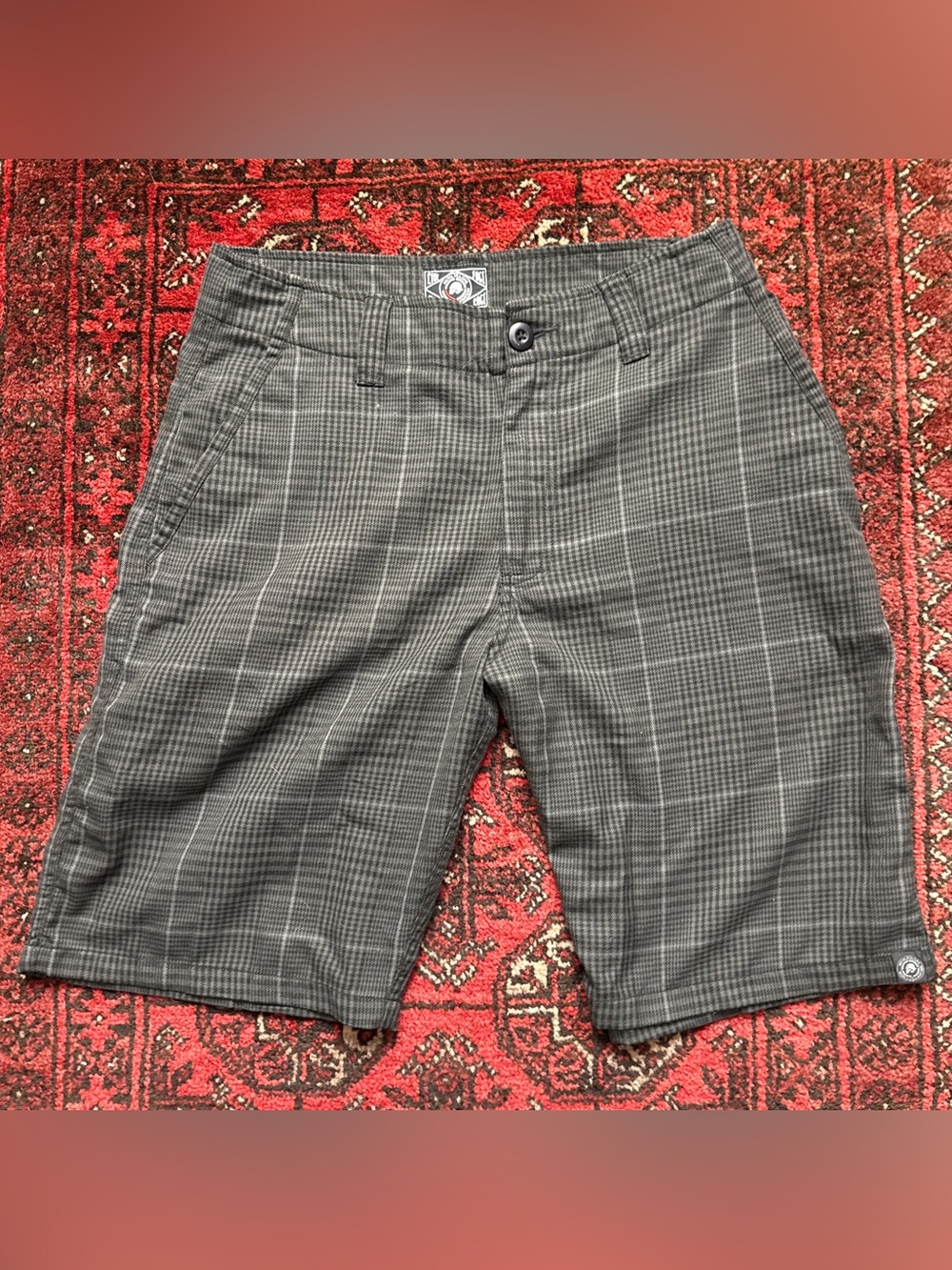 Metal Mulisha Plaid Shorts Mens Size 32